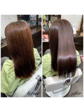 ムーブ(Moob) ムラ修正&落ち着き感ブラウンカラー×髪質改善カラー【別府】