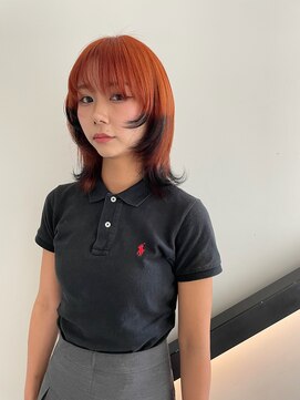 ゼスト パーク(ZEST PARK) 裾カラー/オレンジカラー/北原愛理