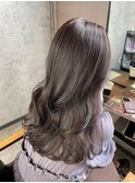 【インナーカラー/ラベンダーグレージュ/レイヤーカット】