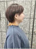 【大人でも楽しめる！襟足カラーを生かしたマッシュウルフ】黒田