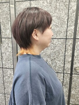 ヘアリゾート粋 ドゥオ 新宿南口店(dua) 【大人でも楽しめる!襟足カラーを生かしたマッシュウルフ】黒田