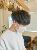 カルマパーマ/ベリーショート/ダークアッシュ/ニュアンスパーマ