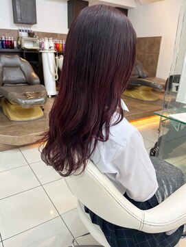 ヘアアンドデイスパ アグー(hair&dayspa AGU) 【横須賀中央 AGU】 秋カラー　ピンクカラー　レッドブラウン