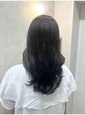 アッシュグレージュ×暗髪×髪質改善カラー×艶髪