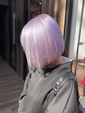 ドットハリス(.Hallis) ハイトーンカラー/ツートーンカラー/ボブカット/エクステ