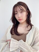 シースルーバング*前髪カット*ロングヘア*レイヤー*30代40代50代