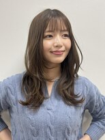 ノア 三宮店(NOA)&nbsp;小顔似合わせカットロングレイヤー/マロンベージュカラー