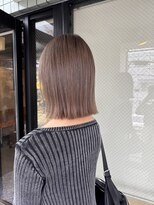 ハピネス 河原町店(Happiness)&nbsp;ベージュカラー　ワンレンボブ　京都美容室　進詩織