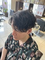 フォルテ 草薙店 波巻きパーマ シャドウパーマ センターパート