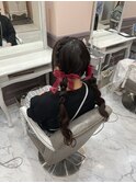 ツイン編み下ろし