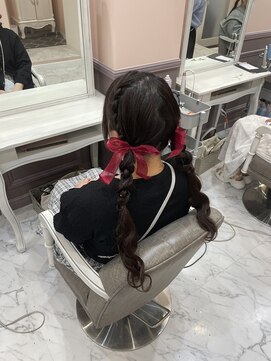 アリエス 渋谷駅西口店(Aries) ツイン編み下ろし