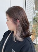 インナーカラーミルクティー