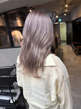 サニー 渋谷(SUNNY) バレイヤージュ、ハイライト、レイヤーロング、グレーベージュ