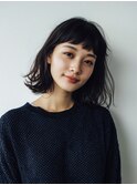 フレンチショートバングボブ＊ナチュラルブラック　