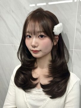 柔らか清楚感レイヤー×ミルクチョコレートカラー