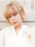 【La fith】ブロンドベージュ×ショートヘア