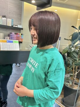 ケンジ 横浜(KENJE) 暖色/ボブ/ミニボブ/ボルドー