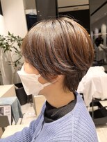 stair : case ginza7【ステアケース】&nbsp;大人可愛い耳掛け丸みショートボブ