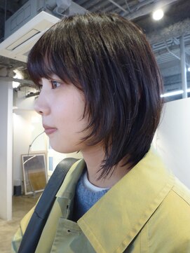ナヌーク ダイカンヤマ(nanuk daikanyama) レイヤーボブストレートレイヤーカット顔周りレイヤーボブ