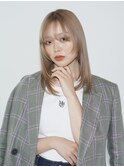 ＊くびレイヤー小顔レイヤーミルクベージュ＊