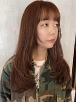 カールム(carlm)&nbsp;大人可愛い顔まわりレイヤー×オレンジベージュ
