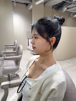 ウールトウキョウ 渋谷(wool TOKYO) ワンホンタイトお団子 × 透け前髪