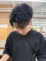 ヘアースペースブルーム プリュス 石橋店(HAIR SPACE BLOOM plus) 石橋阪大前/メンズパーマ/ニュアンスパーマ/センターパート