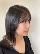 美容室ヒラトヤ 都南店&nbsp;顔周りカット大人ボブこなれミディ簡単スタイリングボブ
