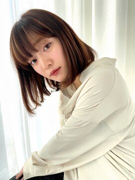スー 自由が丘(suu) 30代40代50代前下がりボブ/自然な縮毛矯正/髪質改善