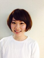 サロン ド ハル salon de HARU 甘めバングショートボブ