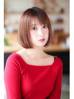ノンブローな大人ボブ
