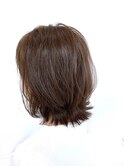 30代40代ひし形ミディアムボブ/ベージュ系カラー/外ハネ