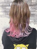 リアイス(Re:ICE) ミルキーピンクラベンダーインナーカラーミディアムウルフ