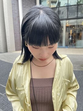 サク(Sac.) ブルーグレージュ×エアストレート Sac.恵比寿 栃木優佑