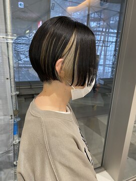 モリオ フロム ロンドン イオンモール 熊本店(morio FROM LONDON) 【morio熊本】刈り上げショート×BBインナーカラー.k