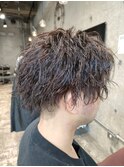 朝弱い人必見!!ツーブロベースのゆるツイストパーマ!!