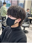 マッシュウルフメンズパーマスパイラルパーマツイスパ波巻き