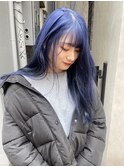 【卒業式カラー】アッシュブルー