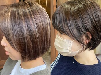 美容室カードル 新小岩店(Cadre)の写真/【可愛いが続くstyleが人気】癒しと変化を…お洒落を楽しむ女性の為のCadre[ショート/カット/ボブ/新小岩]