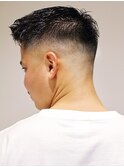 スキンフェード×ワイルドアップバングショート