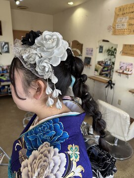 ティンク 成人式 着付けヘアセット