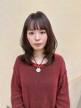 スニュウ(snuw) 【snuw mina】レイヤーカット/顔まわりカット/透明感カラー/伏見