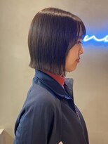 ロンドアジュール 横浜(Lond azur)&nbsp;ワイドバングイメチェン美髪外ハネボブ+レイヤーカット韓国/横浜