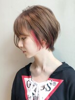 アルバム 銀座(ALBUM GINZA)&nbsp;ショートおくれ毛前髪カット美髪_ba295011