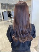 大人可愛いイルミナラベンダーブラウン赤羽美容院埼京線