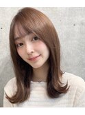大人セミロングレイヤー