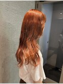 ブリーチなしダブルカラーオレンジ
