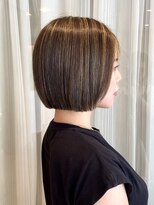 アミリアバイザザ(amiliea by ZA/ZA) ぱつっとボブ×たっぷりハイライト