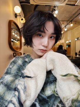 レイヤーボブ/ウルフ/ニュアンスパーマ/顔周りカット/20代30代