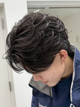 フィフス 仙台(fifth) 仙台メンズパーマフェザーパーマ刈り上げセンターパート毛流れ